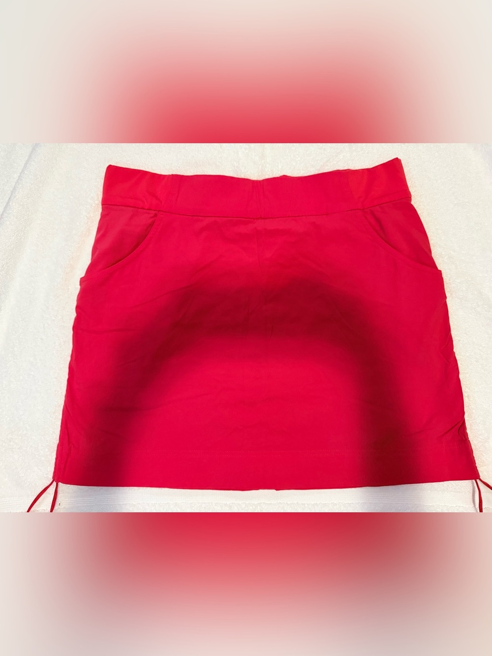 XL Pinkish Coral muted color Omni‑Shield skort